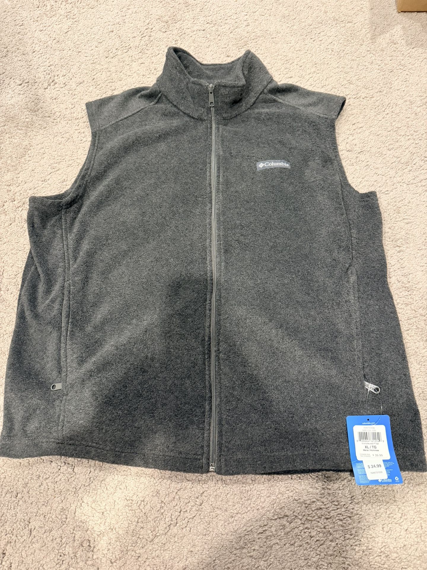 Columbia Dark Grey Vest XL