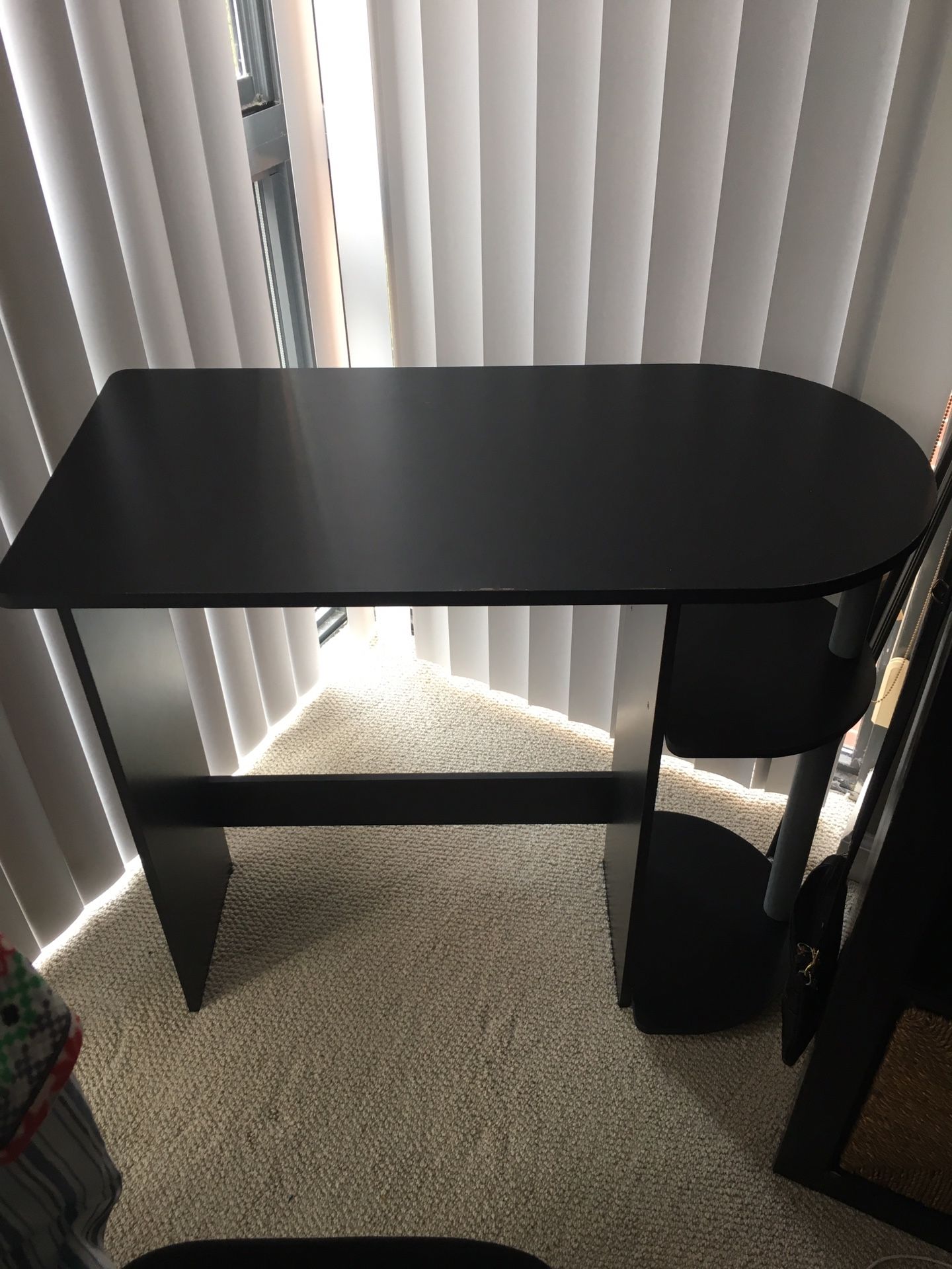 Small black desk