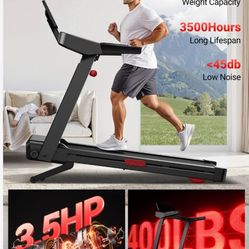 Umay L10 Foldable Treadmill 20% AUTO Incline with Pulse Sensors 8.7MPH