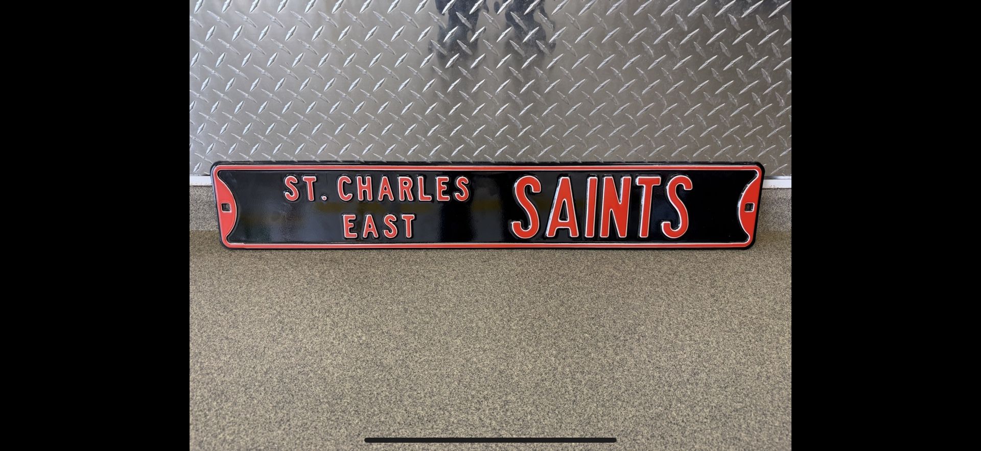 Saint Charles East Saints - Large Metal Sign