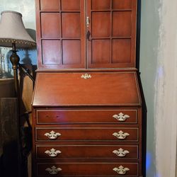 Jasper Co. Vintage Secretary With Drop Down Desk