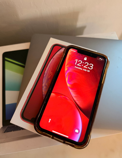 Apple iPhone XR - Red XR 64GB Unlocked - NEW + Original Box with case