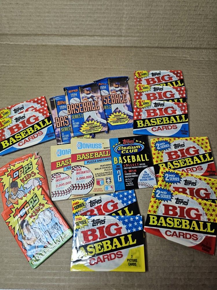 Vintage Unopened Baseball Cards