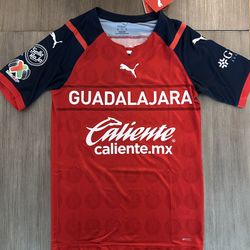 Puma  Guadalajara Chivas Authentic On Field Player Jersey  Available S & M