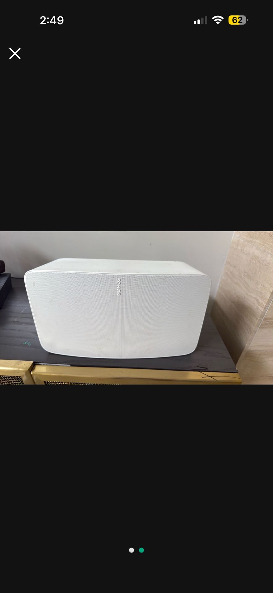 Like New SONOS FIVE – Now $270 Retail $599 → ~$653 after tax You save about $354