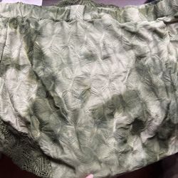4XL Green Asymmetrical Skirt