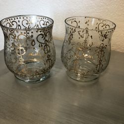 Set of 2 decorative vases 