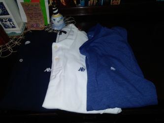 Boys Large Aeropostale Shirts  Navy, White, N Blue. Good Condition.  4.oo/each or all for 10.oo.