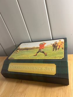 Vintage 90s Robert Frederick Old Fashioned Golf Correspondence Stationery Set