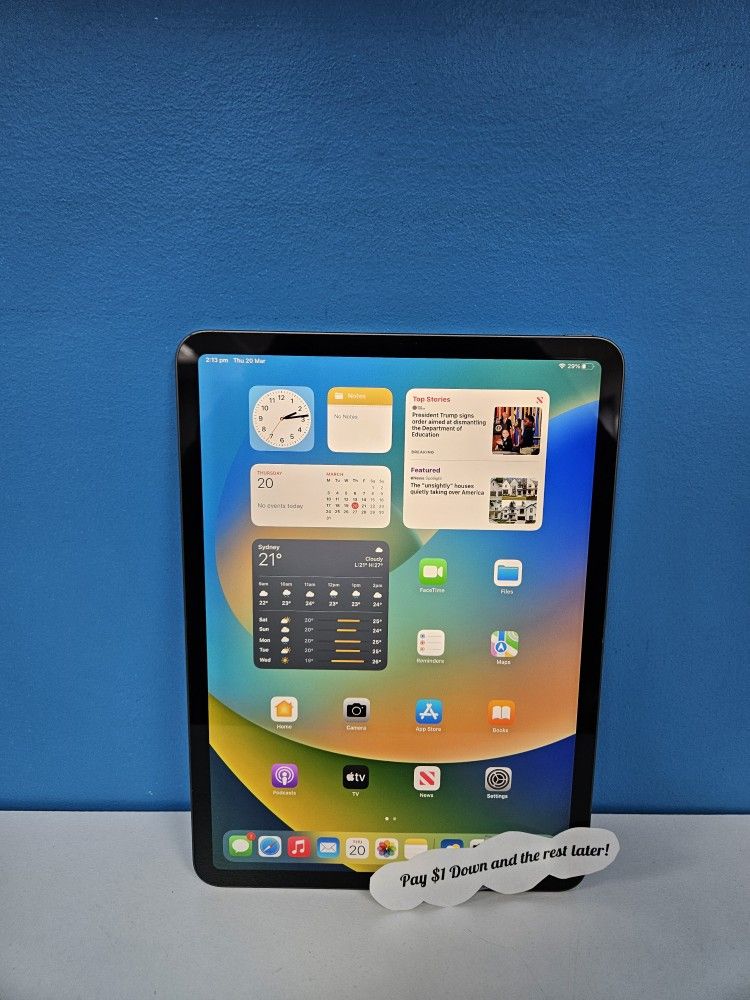 Apple IPad Pro 11 Inch - $1 To Take it Home same Day and Pay the Rest later!
