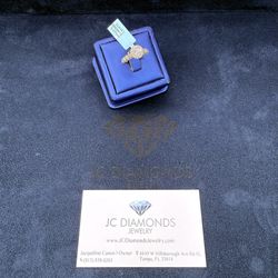 Ring Engament Yellow Gold Diamonds Real And Gold 