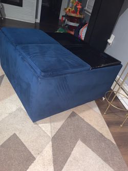 Blue sectional