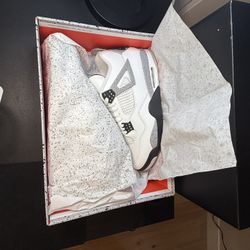 RETAIL PRICE! Jordan 4 White cement Brand New Authentic!!