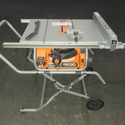 Ridgid 10 In Expandable Portable Table Saw