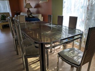 Glass Dining Table For 8 Persons