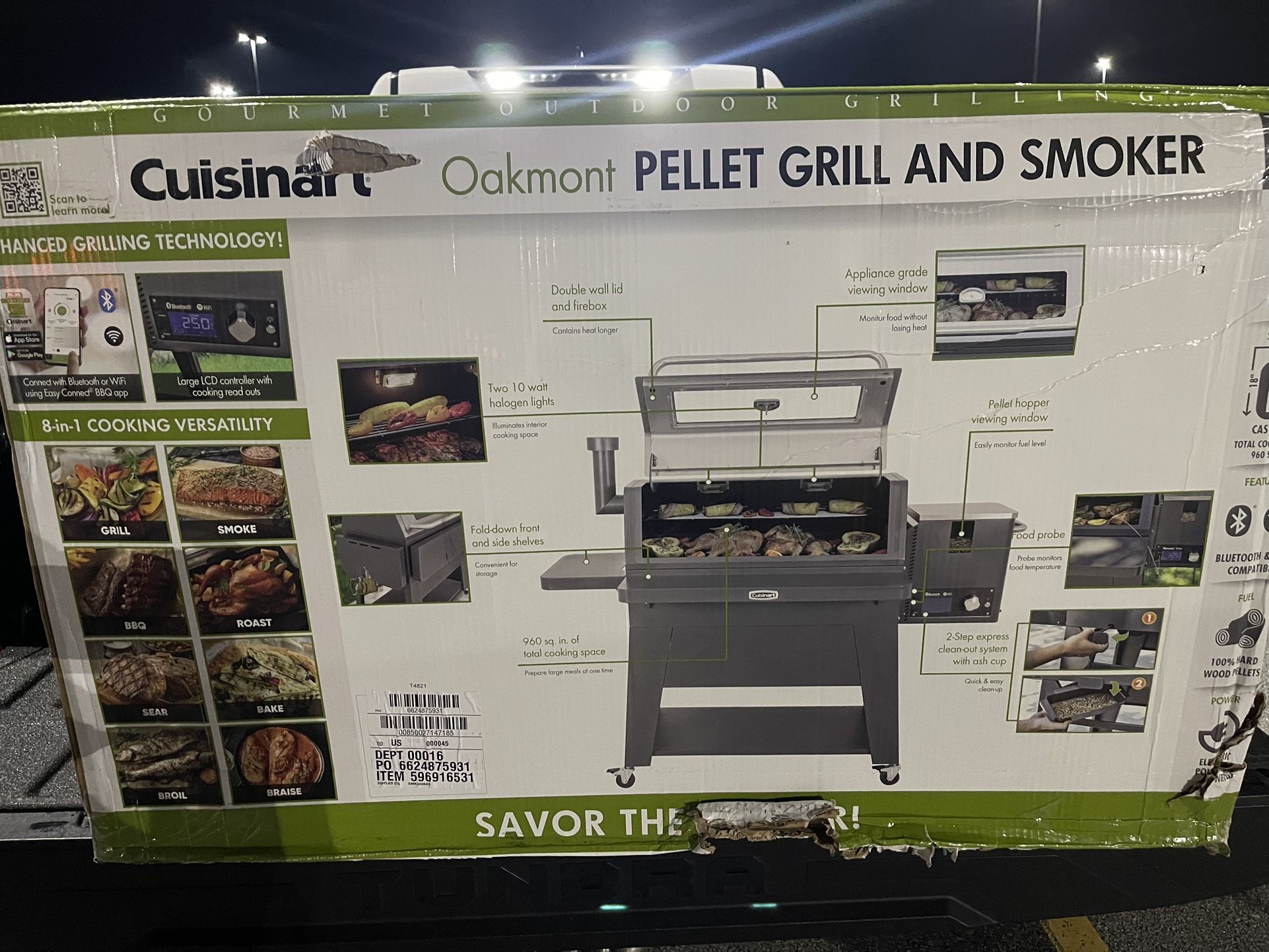 Cuisinart- Oakmont Pellet Grill And Smoke 