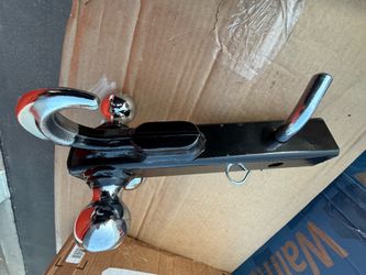 DEEAGLE 3 Ball Hitch With Hook, Tri Ball Hitch, 1-7/8", 2" And 2-5/16" Ball, Fit 2” Hitch Receiver, Heavy Duty Tow Hitch