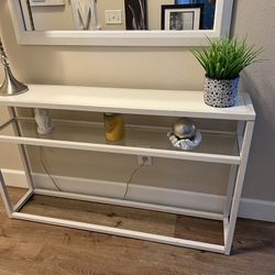 White Entry/Console Table