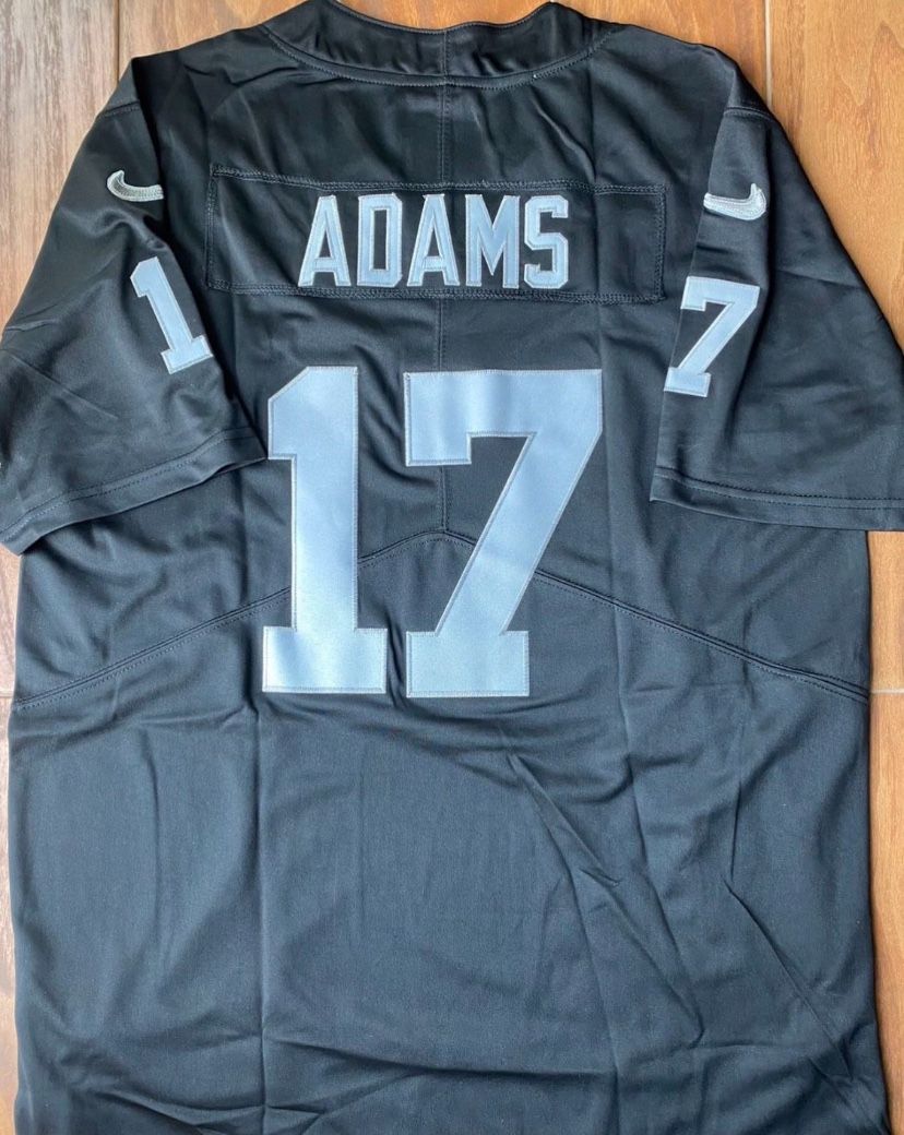 Raiders Adams black home jersey mens M L XXL XXXL 2X 3X