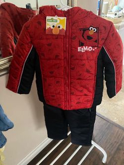 Sesame Street Elmo Toddler Snow Suit Set 4T