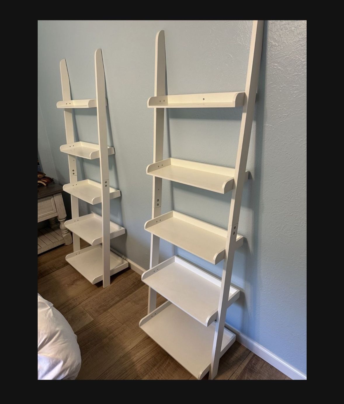 White Bookshelves 