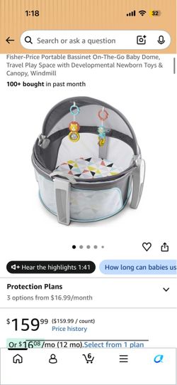 Fisher price portable basinet