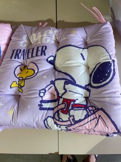 Snoopy Space Traveler Tufted Chair Cushion