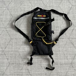 Ironman Triathlon Black Atheltic Workout Hydration Backpack Bag