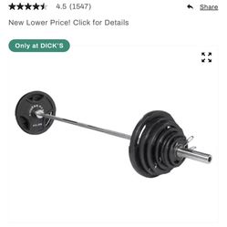 Fitness gear 300 LB Weight Set