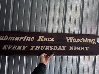 Huge Vintage Wood Sign 