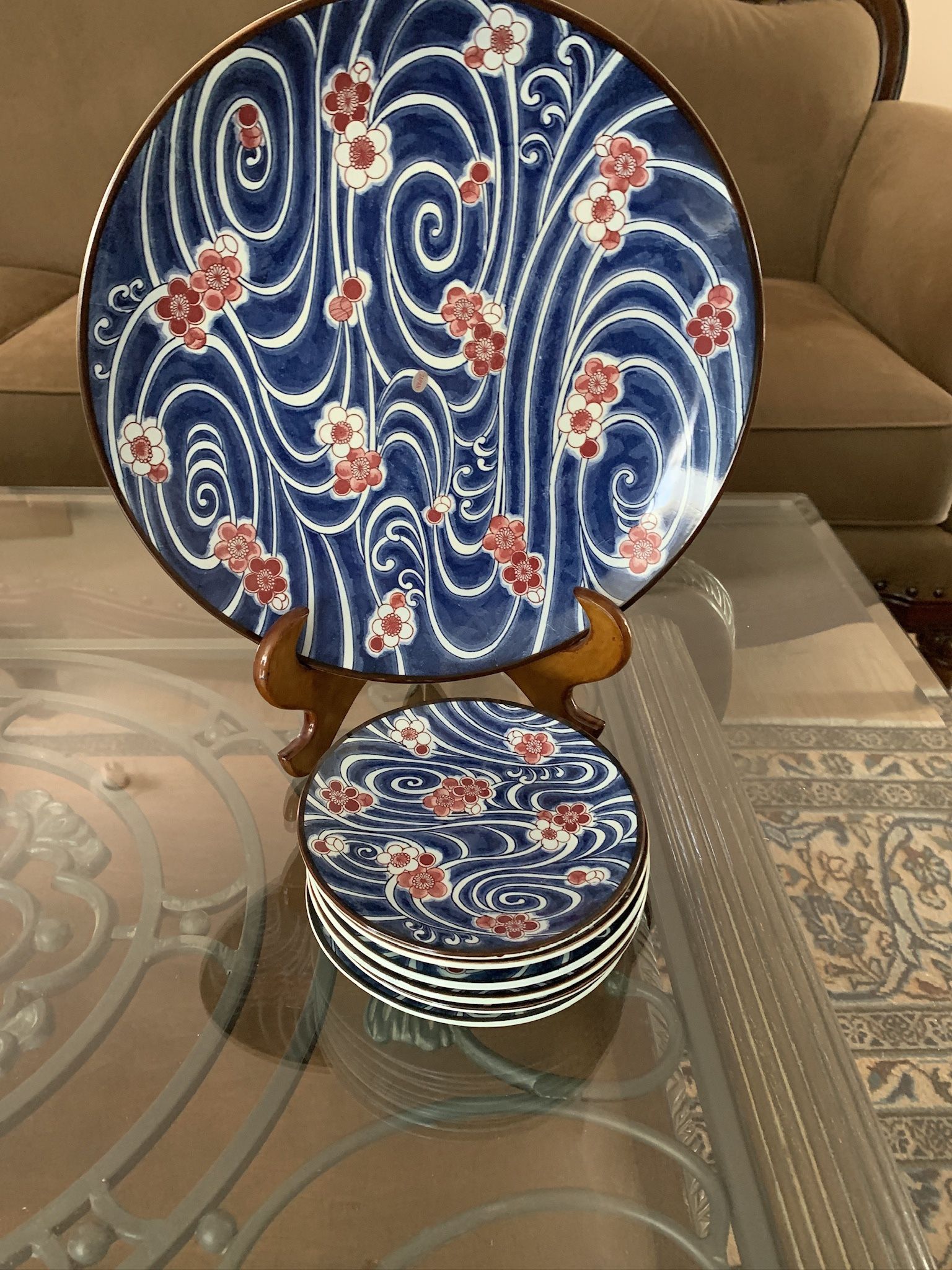 Beautiful Vintage Platter Set 