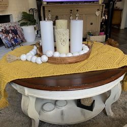 Coffee Table 40” Round, All Wood 