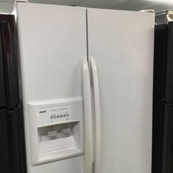 Kenmore 25 Cu Ft Side By Side Fridge. 1 year Warranty 
