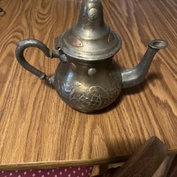 Vintage Theiere Moulay Hassan Fabrication Dar El Berrad Moroccan Tea Pot