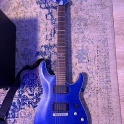 Schecter Guitar Research C-1 Platinum Electric Guitar Satin Transparent Midnight Blue