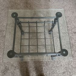 TODAY ONLY!!  $30.00 - 2-end Tables W/ Glass Tops 