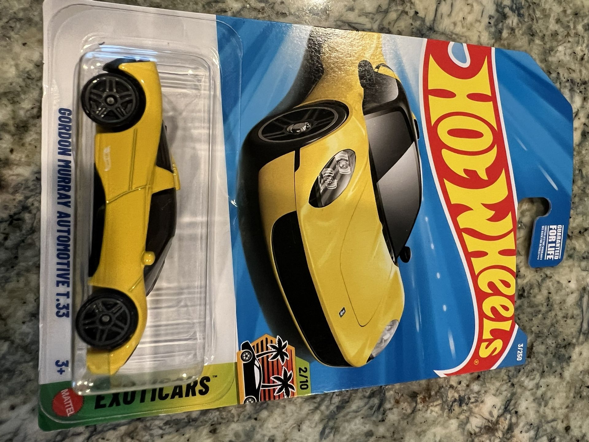 Hot Wheels Gordon Murray Automotive T.33 Yellow
