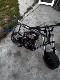 Minibike og volts frame,built motor