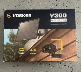 Vosker V300 Ultimate 4G-LTE Autonomous Outdoor Security Camera, High-Capacity