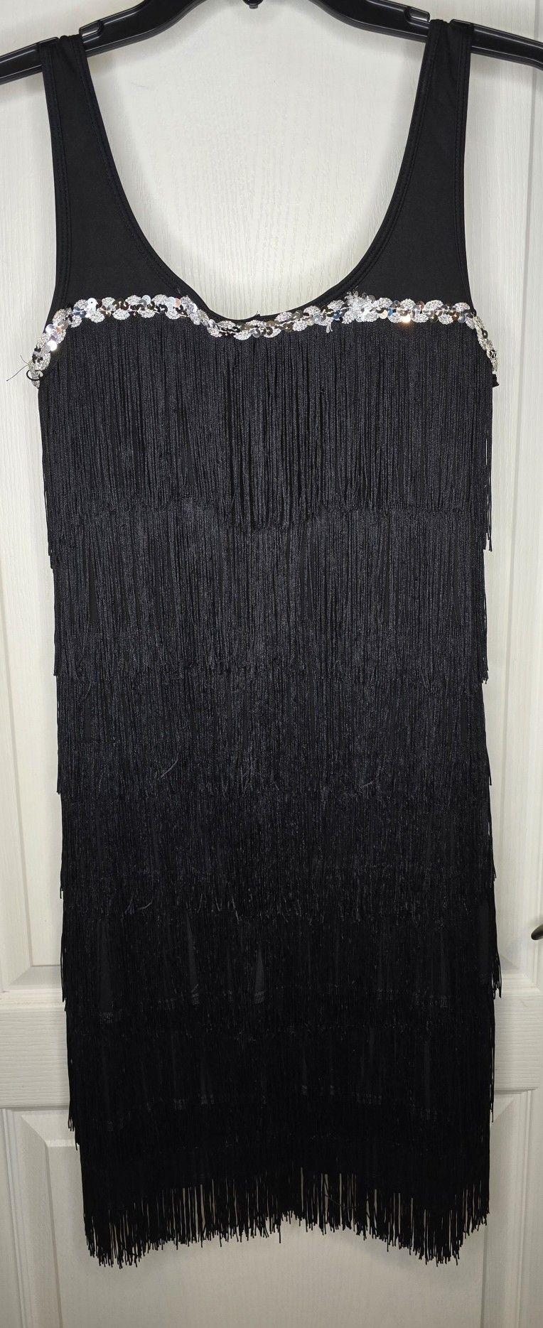 Spirit Halloween Women's Black Flapper Girl Dress Costume Party Cosplay