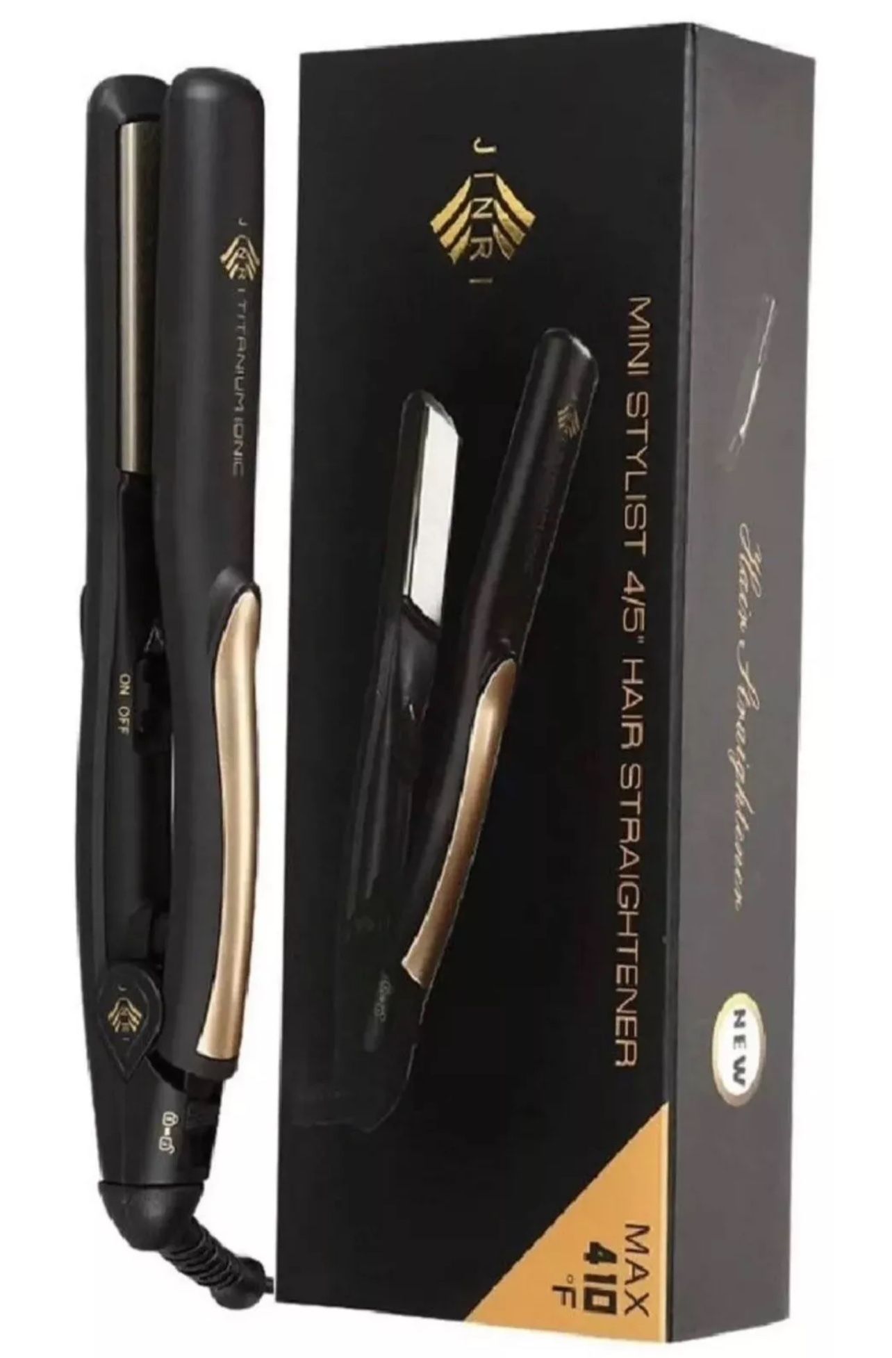 Portable Travel Flat Iron Dual Voltage 4/5 Titanium Plate Hair Straightener