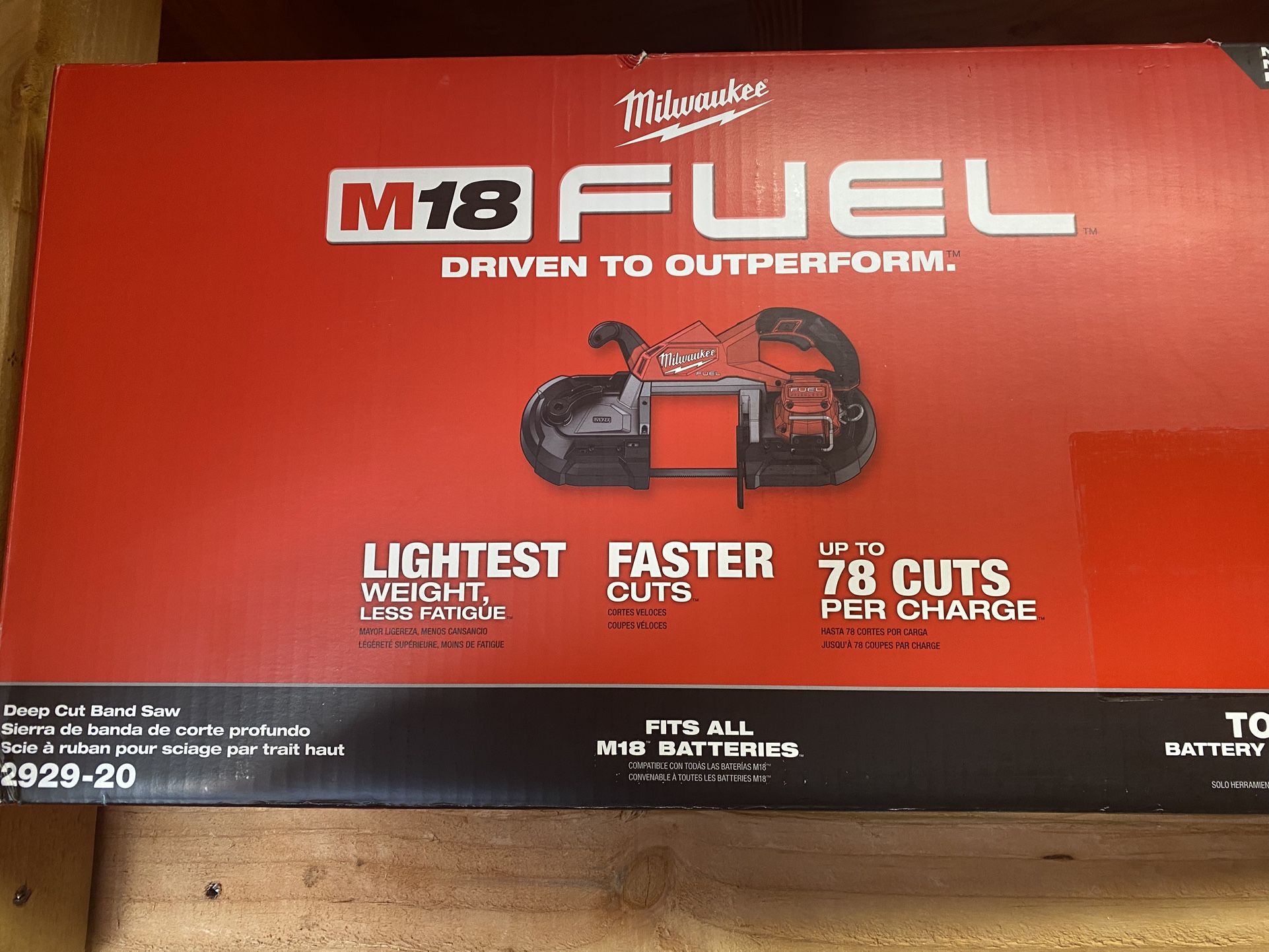 MILWAUKEE M18 FUEL DEEP CUT BAND SAW. # 2929-20 ((( Tool Only ))) Read Below