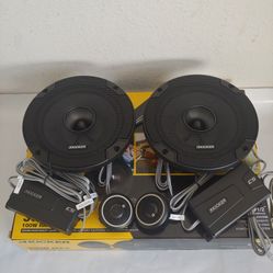 KICKER 1 PAIR 6.5" 300 WATTS COMPONENT SET WITH CROSSOVER CAR SPEAKER ( BRAND NEW PRICE IS LOWEST INSTALL NOT AVAILABLE )