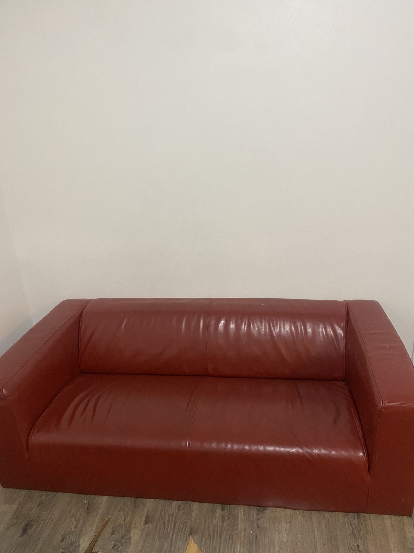 Red Leather Couch