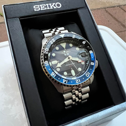 Seiko 5 SSK003 GMT Black/Blue Dial