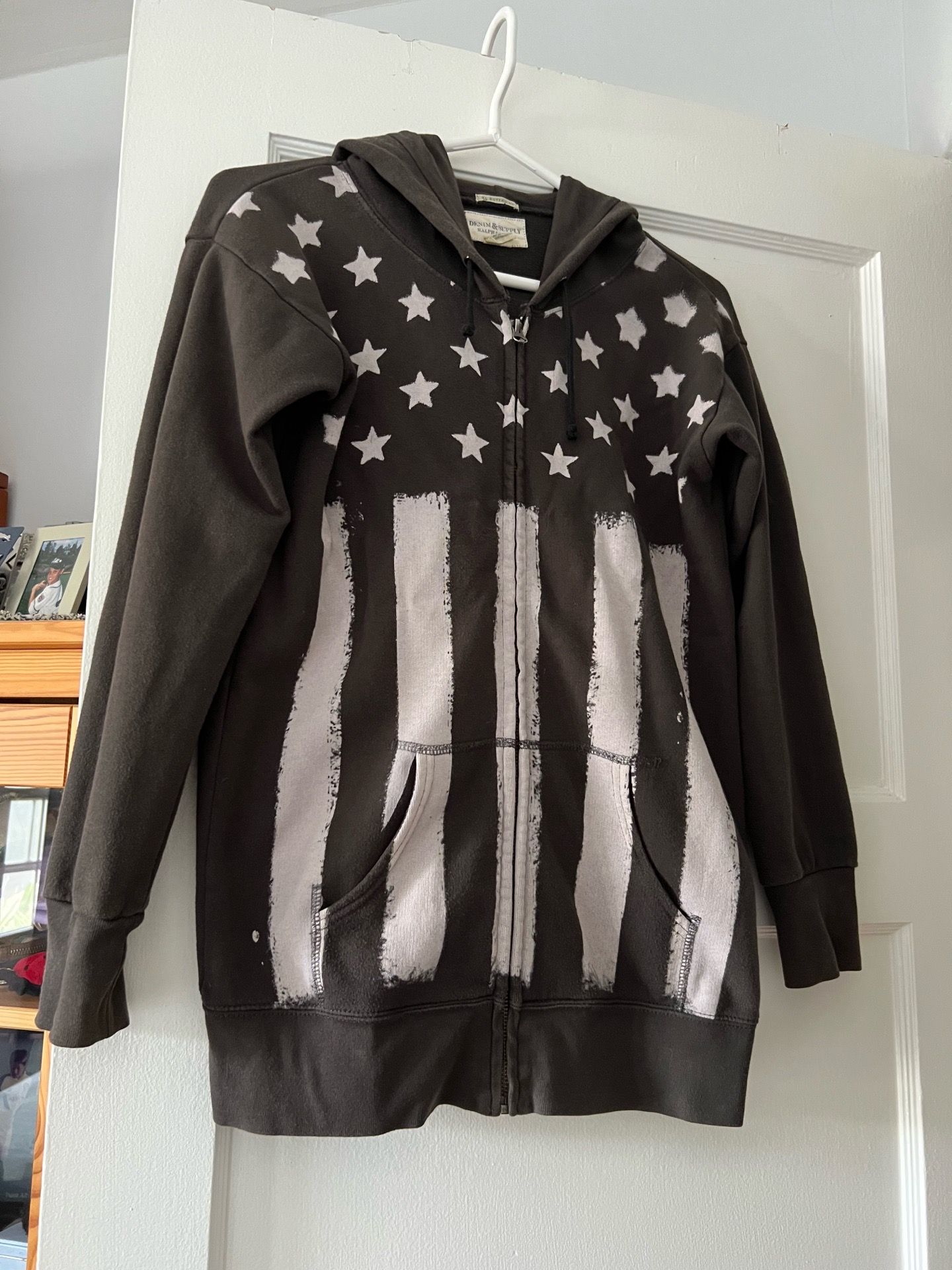 Vintage Ralph Lauren Denim & Supply Hoodie Sweatshirt! Womens BOYFRIEND FIT