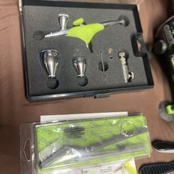 Grex Angelus Sneaker Designer Custom  Airbrush Kit Bundle Whole Lot 