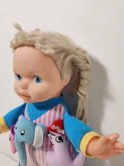 Vintage Lovee Doll Soft Body With Animal Appliqués Talking Singing Activity Doll
