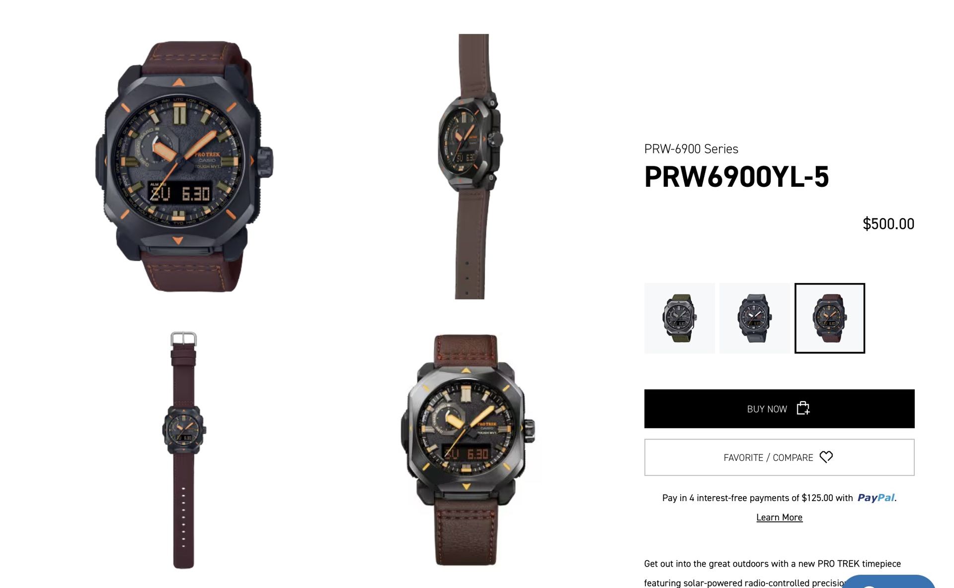 Casio ProTrek Watch-Brand New