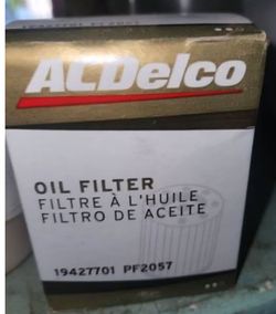 Oil and filter, acdelco gold pf2057, Castrol edge high mileage, 5w-30, 5 quarts